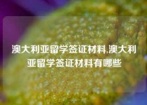 澳大利亚留学签证材料,澳大利亚留学签证材料有哪些