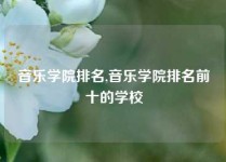 音乐学院排名,音乐学院排名前十的学校