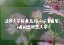 世界大学排名,世界大学排名前50名的是哪些大学