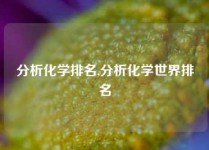 分析化学排名,分析化学世界排名