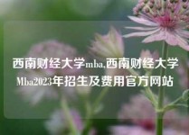 西南财经大学mba,西南财经大学Mba2023年招生及费用官方网站