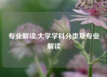 专业解读,大学学科分类及专业解读