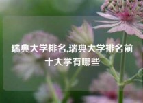 瑞典大学排名,瑞典大学排名前十大学有哪些