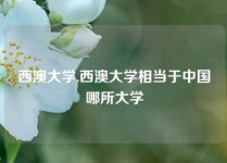 西澳大学,西澳大学相当于中国哪所大学