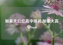 加拿大公立高中排名,加拿大高中top6