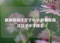 新加坡南洋女子中学,新加坡南洋女子中学排名