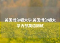 英国博尔顿大学,英国博尔顿大学内部英语测试