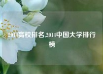 2014高校排名,2014中国大学排行榜