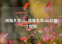 河海大学mba,河海大学mba在哪个校区