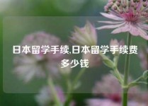 日本留学手续,日本留学手续费多少钱