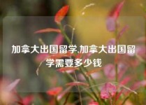 加拿大出国留学,加拿大出国留学需要多少钱