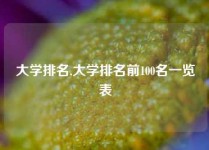 大学排名,大学排名前100名一览表