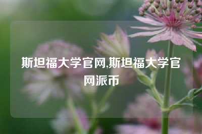 斯坦福大学官网,斯坦福大学官网派币