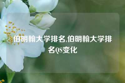 伯明翰大学排名,伯明翰大学排名QS变化