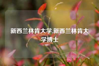 新西兰林肯大学,新西兰林肯大学博士