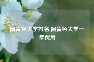 阿肯色大学排名,阿肯色大学一年费用