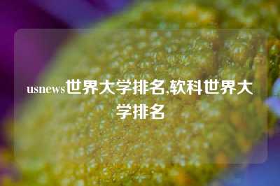 usnews世界大学排名,软科世界大学排名