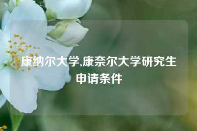 康纳尔大学,康奈尔大学研究生申请条件