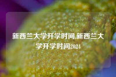 新西兰大学开学时间,新西兰大学开学时间2024